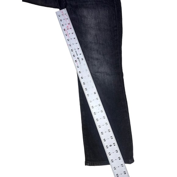 Good American Good Legs Straight Womens 12/31 Black Cashmere High Rise - Picture 11 of 16